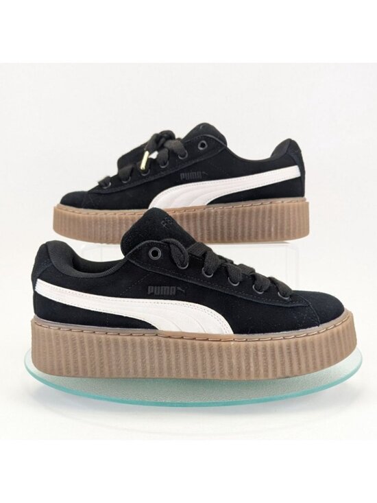 Puma Shoes - Puma x Rihanna Fenty Creeper Platform Shoes Womens 8.5 Black White Gum 399332-01